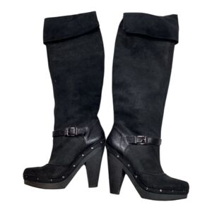 Rachel Roy Rfenkala Suede Boots Size 7  Black